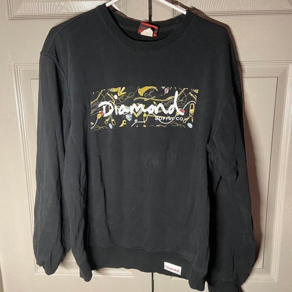 Diamond supply co sweatshirt Size M y2k skater grunge pullover summer